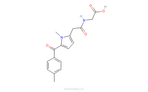 CAS:87344-05-6_托美丁甘氨酰胺的分子结构