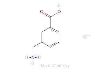 CAS:876-03-9_3-氨甲基苯甲酸盐酸盐的分子结构