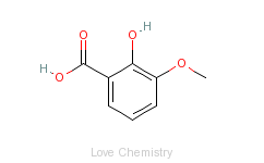CAS:877-22-5_3-甲氧基水杨酸的分子结构