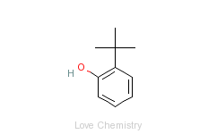 CAS:88-18-6_2-叔丁基苯酚的分子结构