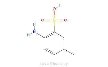 CAS:88-44-8_4-氨基甲苯-3-磺酸的分子结构