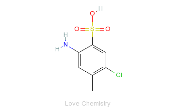 CAS:88-53-9_2-氨基-5-氯-4-甲基苯磺酸的分子结构