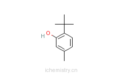 CAS:88-60-8_6-叔丁基间甲酚的分子结构