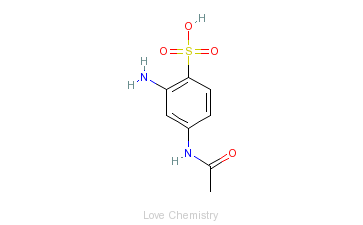 CAS:88-64-2_4-乙酰氨基-2-氨基苯磺酸的分子结构