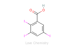 CAS:88-82-4_2,3,5-三碘苯甲酸的分子结构