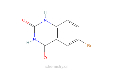 CAS:88145-89-5_6-溴喹唑啉-2,4-二酮的分子结构