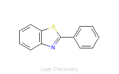 CAS:883-93-2_2-苯基苯并噻唑的分子结构