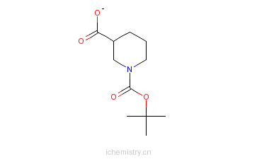 CAS:88495-54-9_N-Boc-(S)-3-甲酸哌啶的分子结构