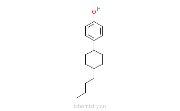 CAS:88581-00-4_4-(反式-4-丁基环己基)苯酚的分子结构