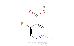 CAS:886365-31-7_5-Bromo-2-chloropyridine-4-carboxylicacidķӽṹ