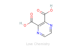 CAS:89-01-0_2,3-吡嗪二羧酸的分子结构