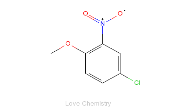CAS:89-21-4_4-氯-2-硝基苯甲醚的分子结构