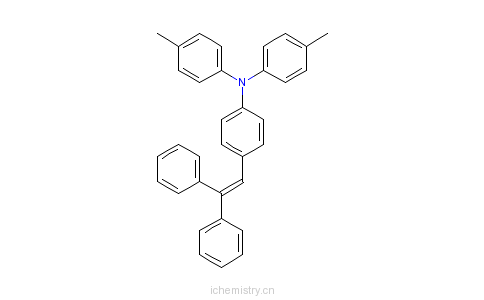 CAS:89114-91-0_4-(2,2-二苯基乙烯基)-N,N-二对甲苯基苯胺的分子结构