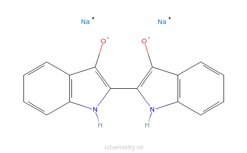 CAS:894-86-0_(2,2'-二-1H-吲哚)-3,3'-二醇二钠盐的分子结构