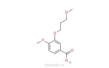 CAS:895240-50-3_4-甲氧基-3-(3-甲氧基丙氧基)苯甲酸的分子结构