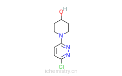 CAS:89937-26-8_1-(6-氯哒嗪-3-基)-4-羟基哌啶的分子结构