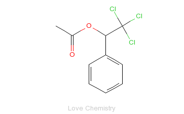 CAS:90-17-5_alpha-(三氯甲基)苄基醇乙酸酯的分子结构