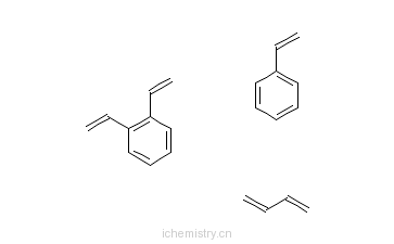 CAS:9052-84-0_1,3-丁二烯与乙烯基苯和二乙烯基苯的聚合物的分子结构