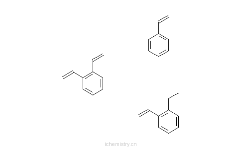 CAS:9052-95-3_二乙烯基苯与苯乙烯和乙烯基乙苯的聚合物的分子结构