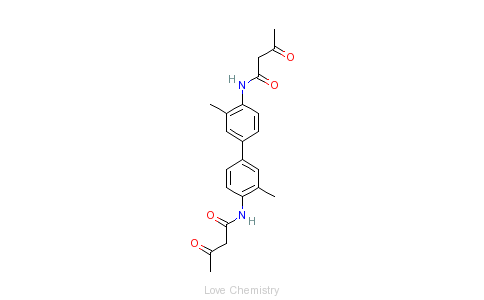CAS:91-96-3_双乙酰乙酰-3,3'-二甲基联苯胺的分子结构
