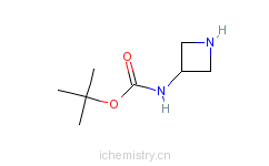 CAS:91188-13-5_3-N-叔丁氧羰基胺基环丁胺的分子结构