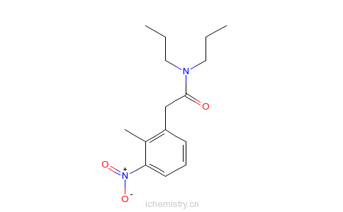 CAS:91374-22-0_2-甲基-3-硝基-N,N-二丙基苯乙酰胺的分子结构