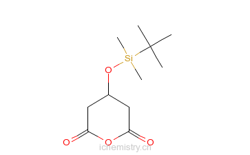CAS:91424-40-7_3-叔丁基二甲硅氧基戊二酸酐的分子结构