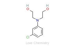 CAS:92-00-2_3-氯-N,N-二(2-羟基乙基)苯胺的分子结构