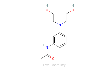 CAS:92-02-4_3-(N,N-二羟乙基)氨基乙酰苯胺的分子结构