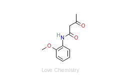 CAS:92-15-9_邻甲氧基-N-乙酰乙酰苯胺的分子结构