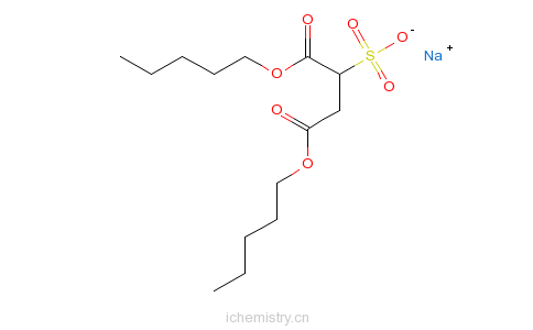 CAS:922-80-5_磺基琥珀酸-1,4-二戊酯钠盐的分子结构