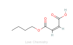 CAS:925-21-3_马来酸单丁酯的分子结构