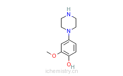 CAS:925889-93-6_2-甲氧基-4-(1-哌嗪基)苯酚的分子结构