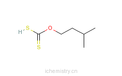 CAS:928-70-1_二硫代碳酸-O-(3-甲基丁基)酯钾盐的分子结构