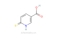 CAS:92823-43-3_6-巯基烟酸的分子结构
