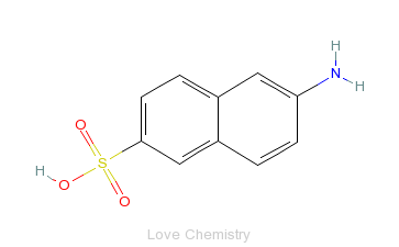 CAS:93-00-5_2-萘胺-6-磺酸的分子结构