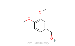 CAS:93-03-8_3,4-二甲氧基苄醇的分子结构