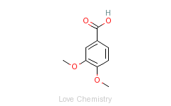 CAS:93-07-2_3,4-二甲氧基苯甲酸的分子结构