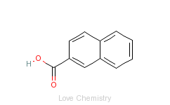 CAS:93-09-4_2-萘甲酸的分子结构
