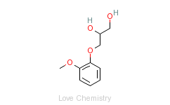 CAS:93-14-1_愈创甘油醚的分子结构