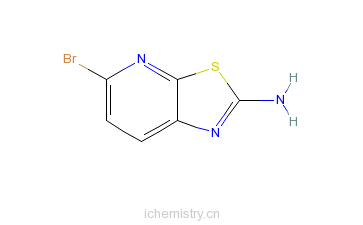 CAS:934266-82-7_5-溴-2-氨基噻唑[5,4-B]并吡啶的分子结构