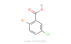 CAS:936-08-3_2-溴-4-氯苯甲酸的分子结构