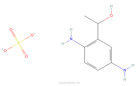 CAS:93841-25-9_2-羟乙基对苯二胺硫酸盐的分子结构