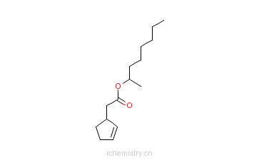 CAS:93981-12-5_2-环戊烯-1-乙酸-1-甲基庚酯的分子结构