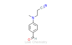 CAS:94-21-3_4-(N-甲基-N-氰乙基)氨基苯甲醛的分子结构
