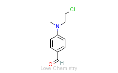 CAS:94-31-5_N-甲基-N-氯乙基-4-氨基苯甲醛的分子结构