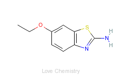 CAS:94-45-1_2-氨基-6-乙氧基苯并噻唑的分子结构