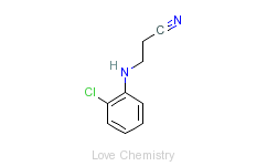 CAS:94-89-3_3-[(2-氯苯基)氨基]丙腈的分子结构