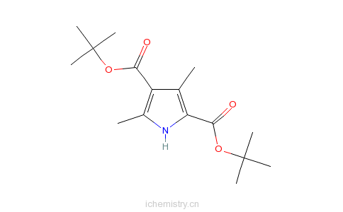 CAS:94461-44-6_2,4-二甲基吡咯-3,5-二羧酸二叔丁酯的分子结构