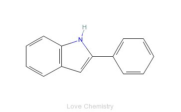 CAS:948-65-2_2-苯基吲哚的分子结构